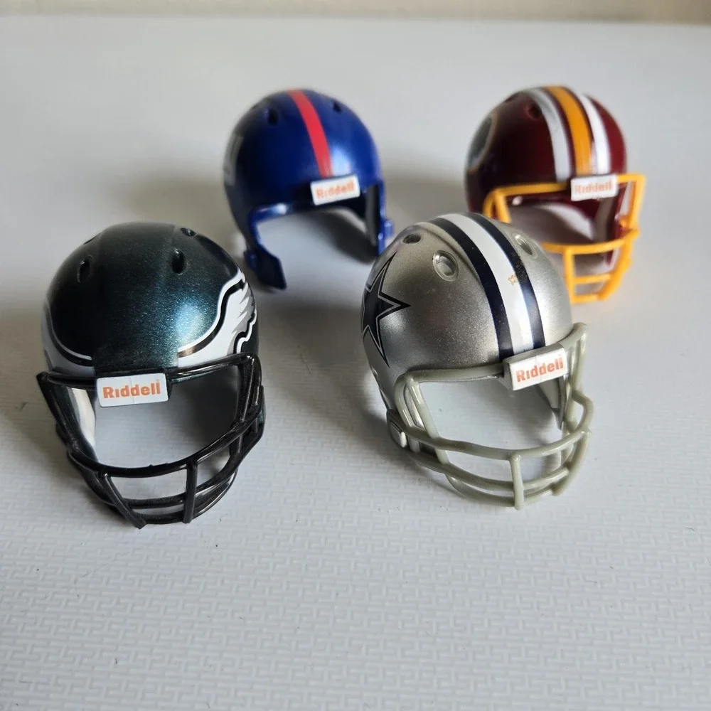 4 NFL Riddell Pocket Pro Helmet Lot NFC‎ East Mini Football Vintage 1.5